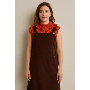 Cedar‎ Canyon Clothing Company Brown Jumper SZ Medium Cottagecore fall leaves